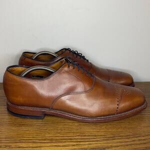 Allen Edmonds Shoes Dryden Chestnut Brown Leather Dress Oxfords Mens Size 10 D